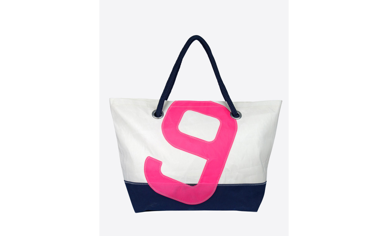 Travel Bag Carla · Summertime Navy Blue And Pink Recyclé 