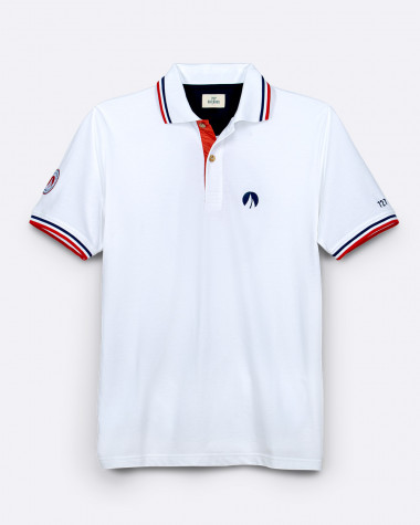Herren-Poloshirt weiß · French Touch