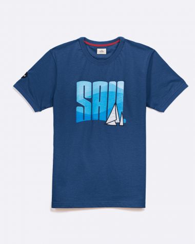 T-Shirt Sail · Blau