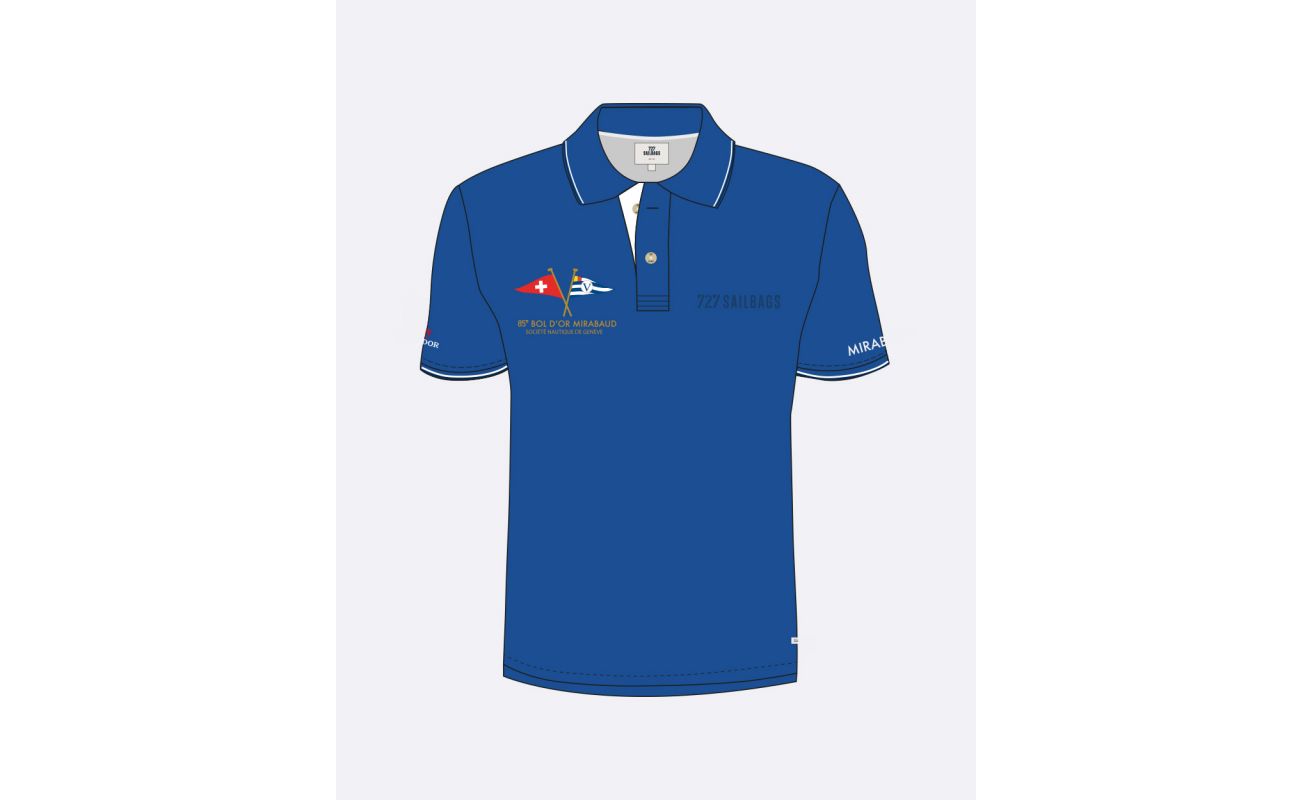 Men's short sleeved polo Ocean · Bol d'Or Mirabaud 2024 · VAT will be