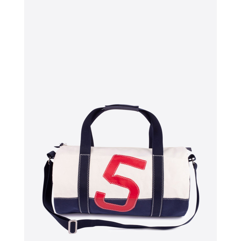 Polochon bag made of recycled boat sailcloth - lestoilesdularge