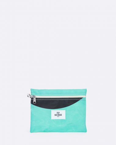 Zipper pouch · Teal green
